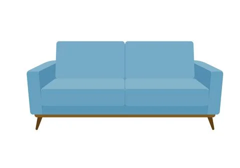 Two-seat sofa Stock Illustration