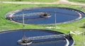Two sedimentation basins with scraper for sewage cleaning, timelapse HD Footage