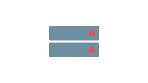 Two servers displayed, each featuring a different color, highlighting their.. Stock Footage 332849728