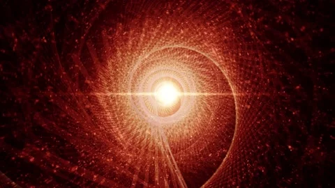 Two set Abstract Red Attractive Spiral Lights Background Effect Seamless Loop Vídeos de archivo 146777489