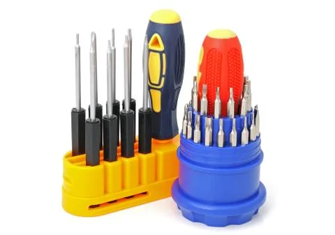 Two sets of screw-drivers Stock Photos