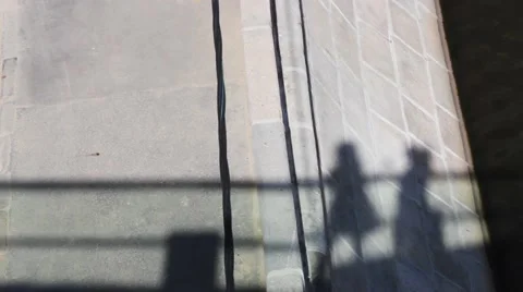Two Shadows Sunny Day Stock Footage 54328159