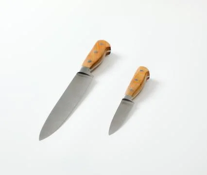 Two sharp kitchen knives Foto stock