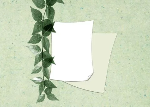 Two sheets of a paper Foto stock