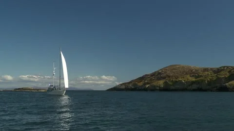 Two Ships passing Stock Footage 11305542