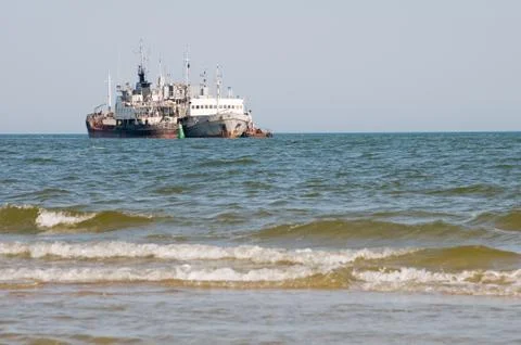 Two ships Stock Photos