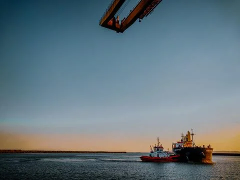 Two ships Stock Photos