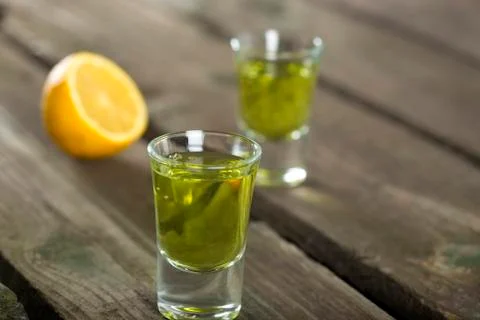 Two shot glasses Foto stock