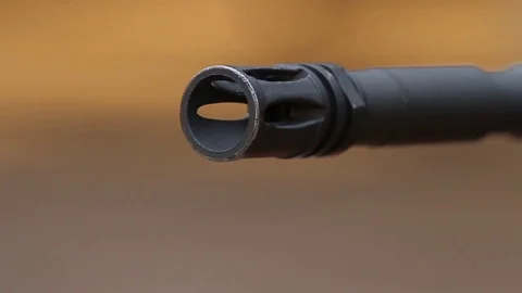Two shots from a rifle Stock Footage 72512447