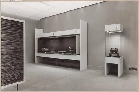 Two showcases with bronze objects; Excavated treasures from the People s R... Stock Photos
