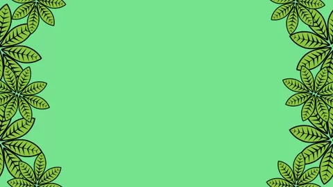 Two side rotating plant background animation Stock Footage 244031654