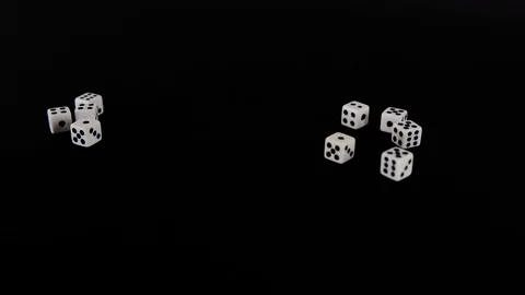 From two sides white cubes fly out on a black background. The bones rotate on a Stock Footage 129870861