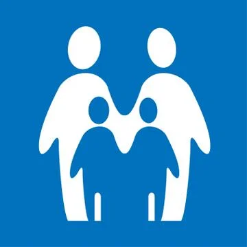 Two silhouettes forming a couple Stock Illustration
