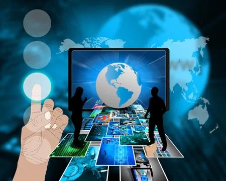 Two silhouettes Stock Illustration