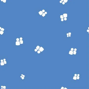 Two silhouettes of people seamless pattern color Stock Illustration