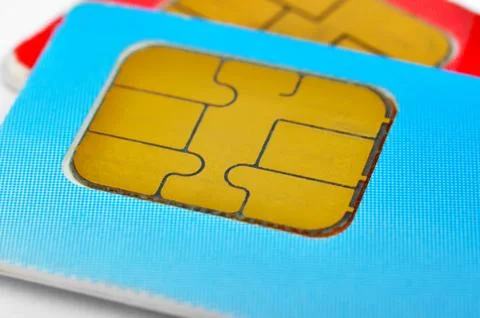 Two sim cards Foto stock