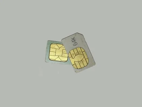 Two sim cards Stock Photos