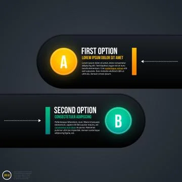 Two simple options for web design or advertising. EPS 10 Stock Illustration