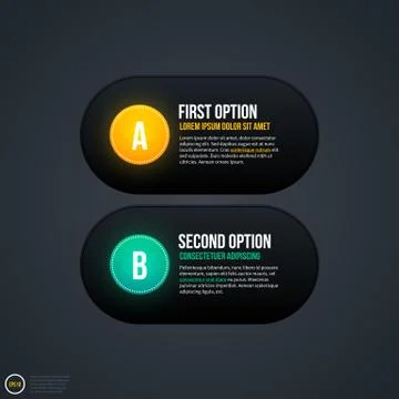 Two simple options for web design or advertising. EPS 10 Stock Illustration