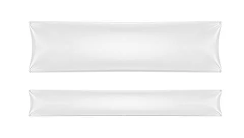 Two Size White Textile Cloth Folded Banner イラスト素材