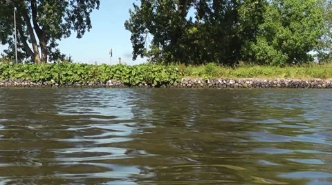 Two Skiffs Stock Footage 5740856