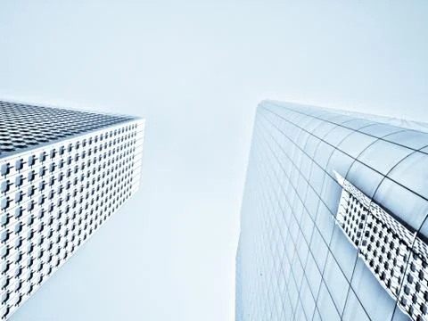 Two skyscrapers 스톡 사진