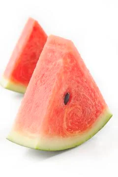 Two slice watermelon Stock Photos
