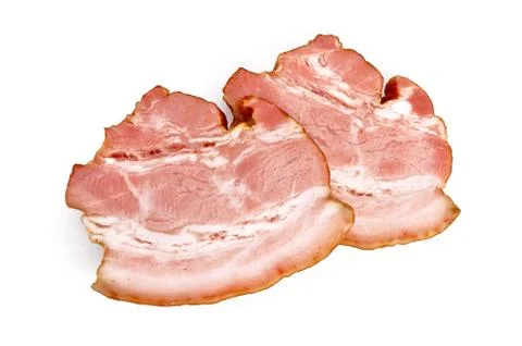 Two slices of bacon Stock Photos