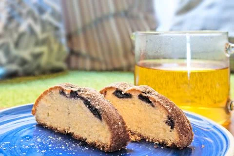 Two slices of cake Stock Photos