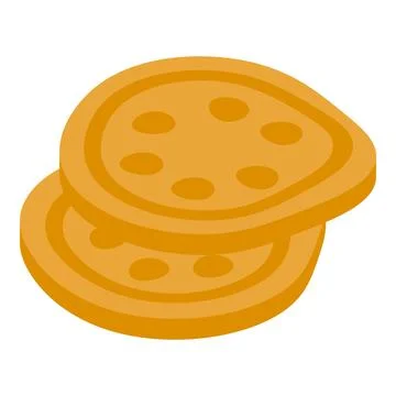 Two slices of lotus root showing its distinctive pattern Illustrazione stock