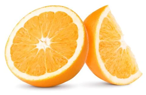 Two slices of orange Foto stock