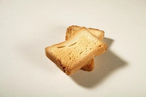 Two slices toast Stock Photos