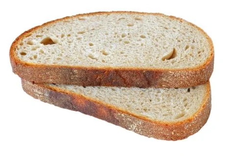 Two slices of typically czech bread Stock Photos