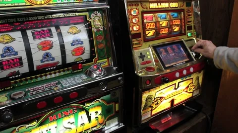 Two Slot Machines 動画素材 46300178