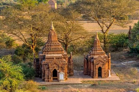 Two small pagodas Stock Photos