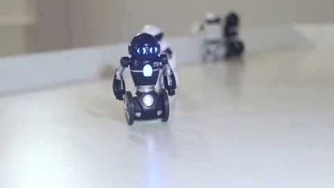 Two small robot mip Stock Footage 81787129