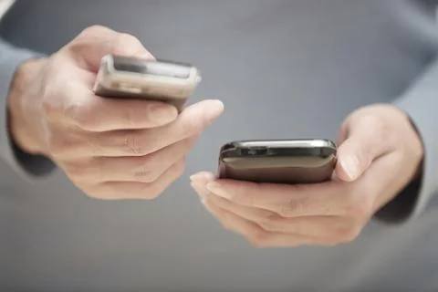 Two smartphones Stock Photos