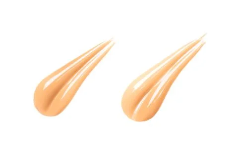 Two smears of foundation Stock Photos