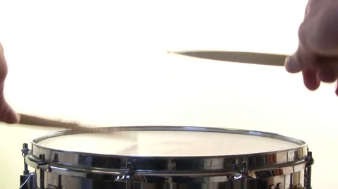 Two Snare Drum Rolls Stock Footage 1023285