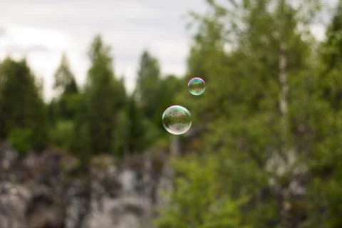 Two Soap Bubbles Stock Photos