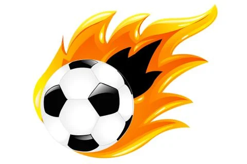 Two soccer balls Stock Illustration