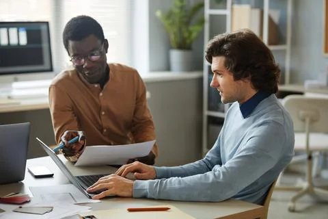 Two Software Developers in Office Stock Photos