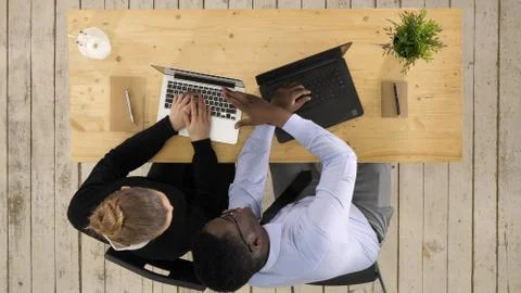 Two software developers working on a new project Foto stock