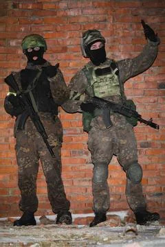Two soldier Stock Photos