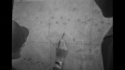 Two soldier reading a map Stock Footage 36421398