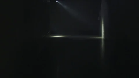 Two Soldiers Sneaking Down Dark Hallway Stock Footage 126793823