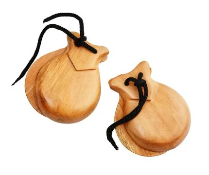 Two Spanish Castanets Stock Photos