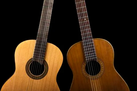 Two Spanish guitars Stock-Fotos