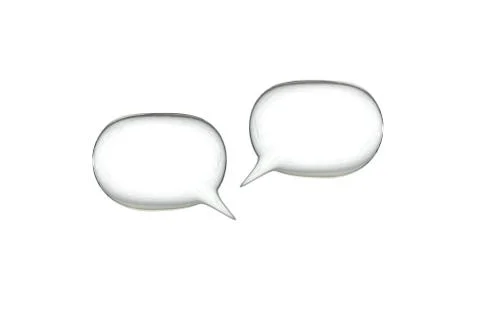 Two speak bubbles Stock Photos