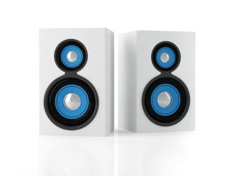 Two speakers Stock Illustration
